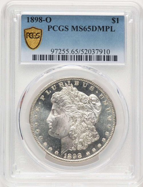 Bullionshark 1898-O S$1 Morgan Silver Dollar Coin PCGS MS65 - HAT778428032  Bullionshark 1898-O S$1 Morgan Silver Dollar Coin PCGS MS65 - HAT778428032