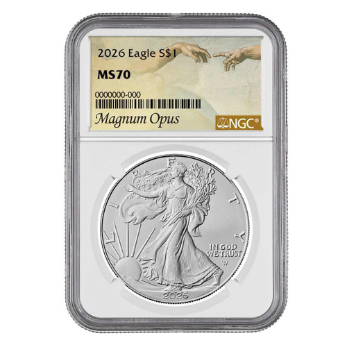 2026 Silver Eagle NGC MS70 Brown Label - 40th Anniversary