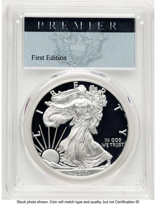 Bullionshark 2017-S S$1 American Silver Eagle Coin PCGS MS70, Congratulations Set, First Strike - HAT782578021 