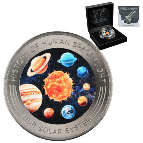 2025 Ghana Solar System 1 oz Titanium Coin