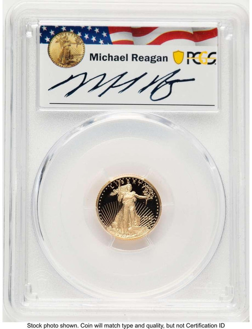 Bullionshark 2021-W G$5 Proof 1/10 oz American Gold Eagle Coin PCGS PR70 DCAM - Type Two - First Day of Issue - HAT783443019 