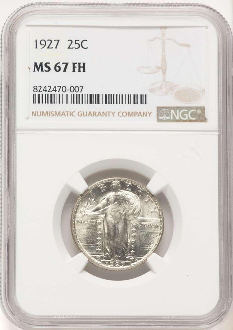 Bullionshark 1927 25C Standing Liberty Quarter Coin NGC MS67 - HAT777873013 