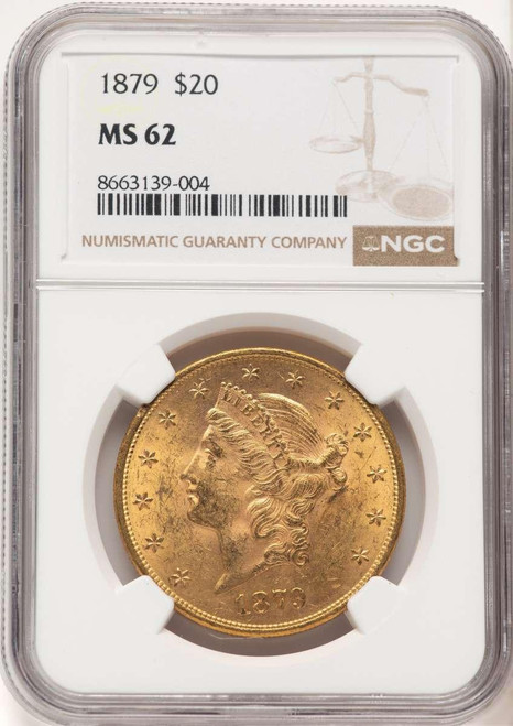 Bullionshark 1879 $20 Liberty Gold Double Eagle NGC MS62 - HAT521834008 