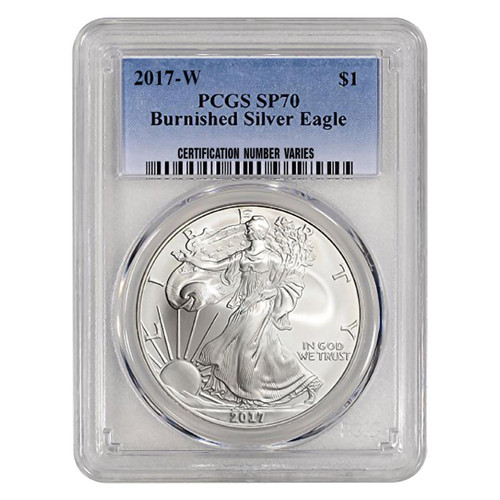 2019-W Burnished Silver Eagle PCGS SP70