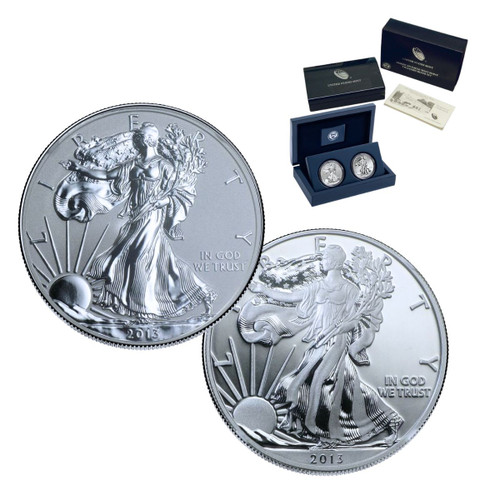2013 American Eagle West Point Two-Coin Silver Set