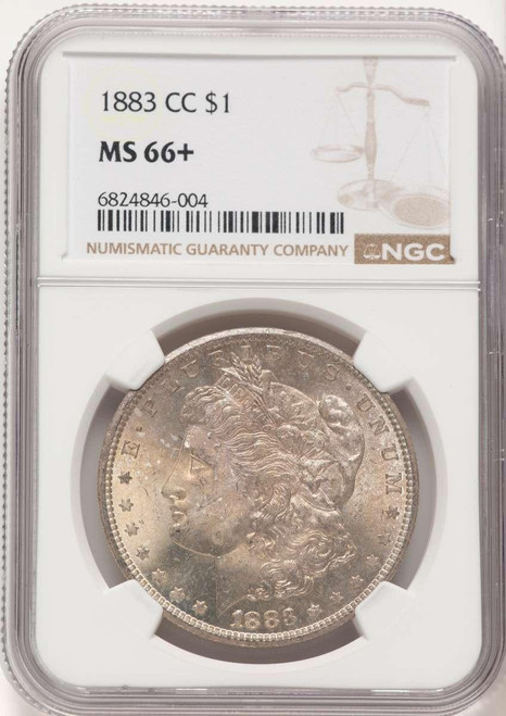 Bullionshark 1883-CC S$1 Morgan Silver Dollar Coin NGC MS66  + - HAT784652005 