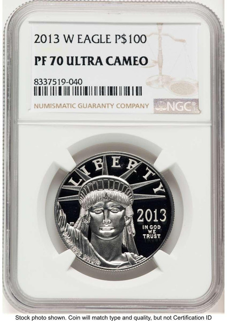 Bullionshark 2013-W $100 1 oz Platinum Eagle NGC PF70 - HAT785994011 
