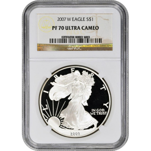 Bullionshark 2007-W American Silver Eagle Proof - NGC PF70 UCAM 