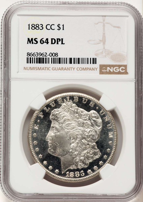 1883-CC S$1 Morgan Silver Dollar Coin NGC MS64 coin front image