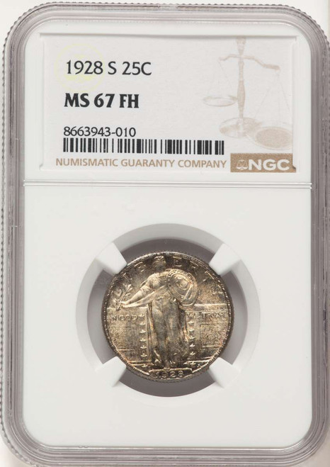 1928-S 25C Standing Liberty Quarter Coin NGC MS67 coin front image