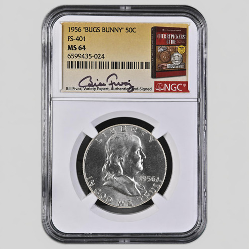 1964 Straight G Kennedy Half Dollar NGC PF67 Bill Fivaz Signature