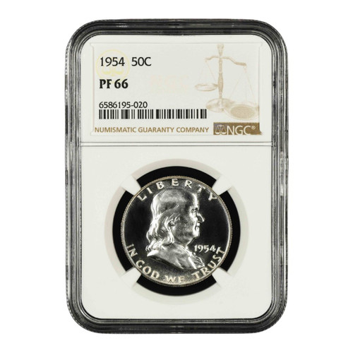 1954 Franklin Half Dollar NGC/PCGS PF66