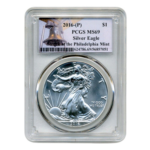 2016 (P) Silver Eagle PCGS MS69 – Rare Philadelphia Issue