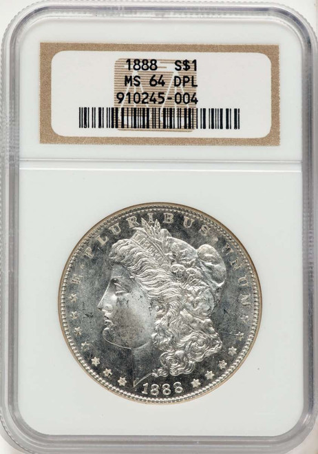 1888 S$1 Morgan Silver Dollar Coin NGC MS64 coin front image