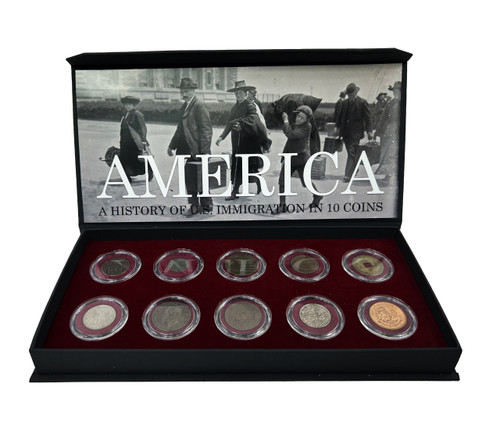 America: 250 Years of Immigration-(10 Coin Boxed Collection)