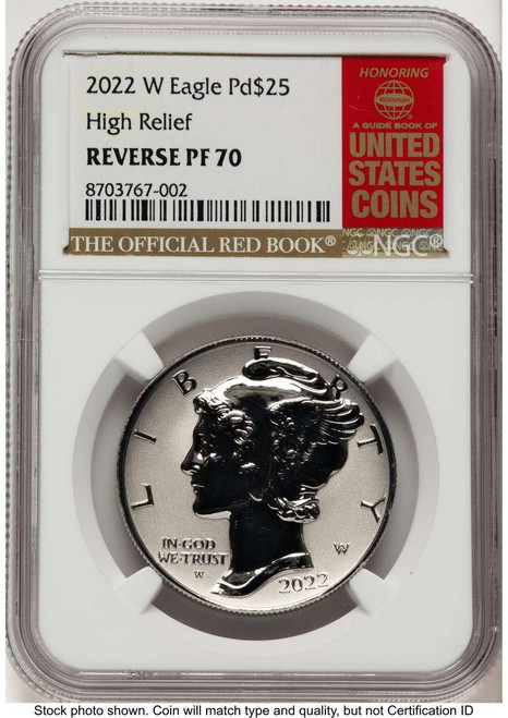 Bullionshark 2022-W $25 Reverse Proof Palladium Eagle Coin NGC rev PF70 - HAT785692002 