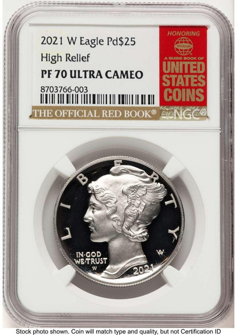 Bullionshark 2021-W $25 Palladium Eagle Coin NGC PF70 - HAT783891001 