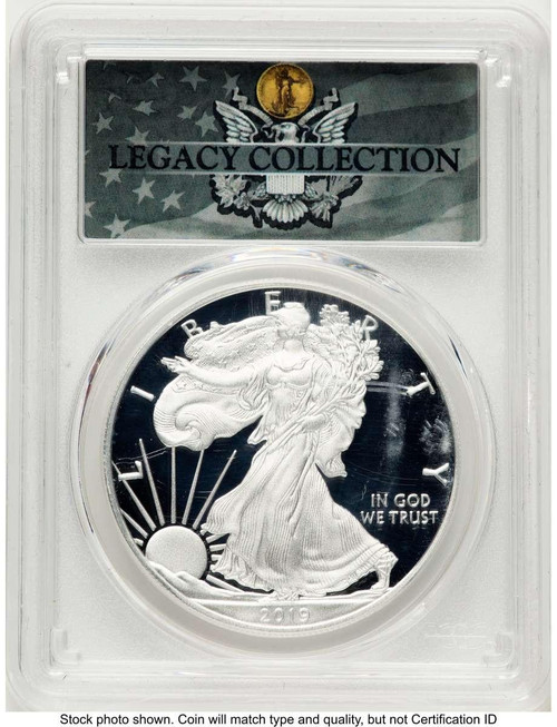 Bullionshark 2019-W S$1 Proof American Silver Eagle Coin PCGS PR70 DCAM - HAT524021026 