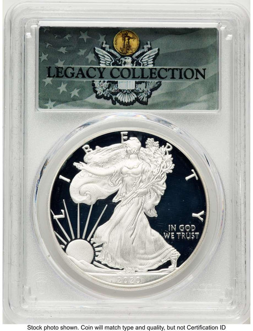 Bullionshark 2020-S S$1 Proof American Silver Eagle Coin PCGS PR70 DCAM - HAT524021030 