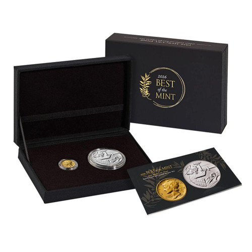  2026-W (P) Mercury Gold Coin and Silver Medal Set OGP 