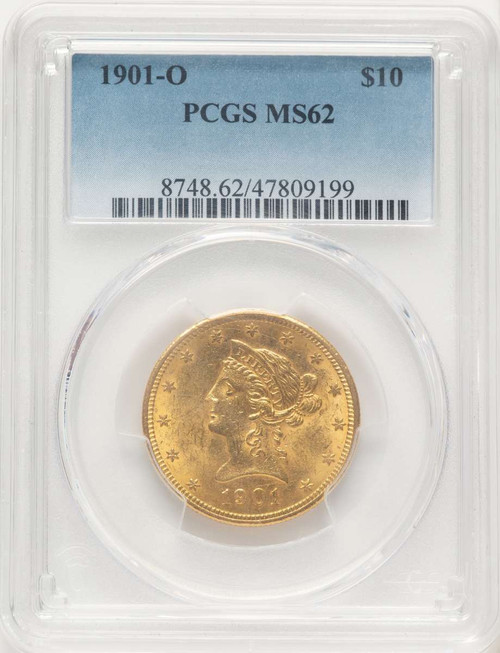 1901-O $10 Liberty Gold Eagle Coin PCGS MS62 coin front image