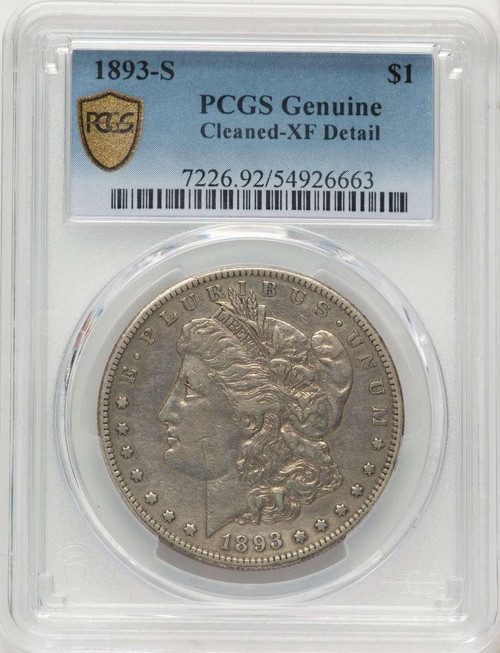 Bullionshark 1893-S S$1 Morgan Silver Dollar Coin PCGS XF   Genuine - HAT789664001 