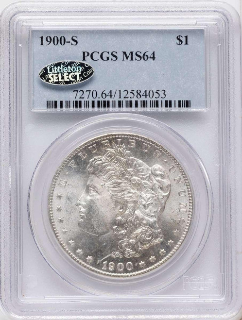Bullionshark 1900-S S$1 Morgan Silver Dollar Coin PCGS MS64 - HAT789825007 