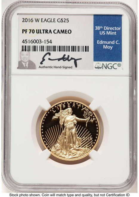 Bullionshark 2016-W $25 Proof 1/2 oz American Gold Eagle Coin NGC PF70 UCAM - 30th Anniversary - HAT787807019 