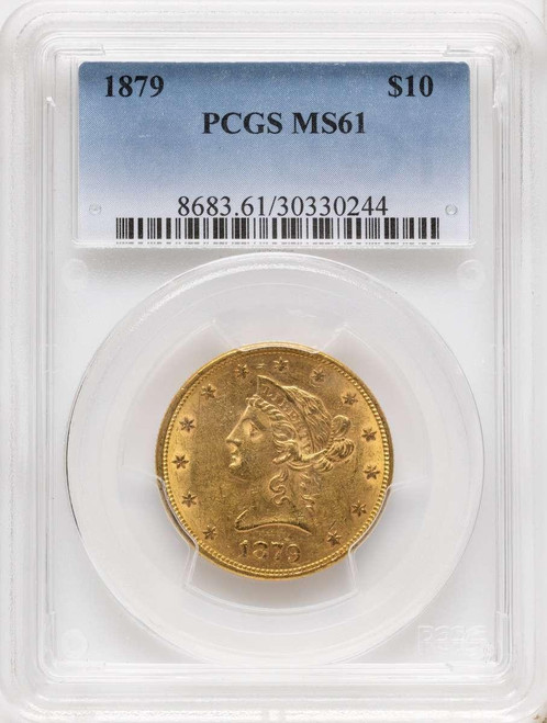 Bullionshark 1879 $10 Gold Liberty PCGS MS61 - HAT789231003 