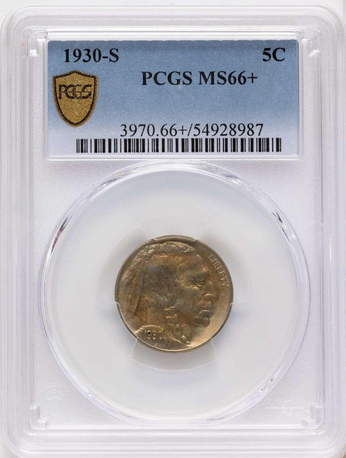 Bullionshark 1930-S 5C Buffalo Nickel Coin PCGS MS66  + - HAT789986001 