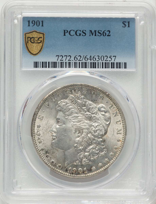 Bullionshark 1901 S$1 Morgan Silver Dollar Coin PCGS MS62 - HAT508388021 