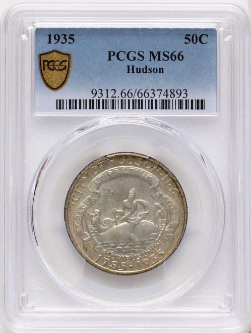 Bullionshark 1935 50C Commemorative Silver Coin PCGS MS66   Hudson - HAT790733040 
