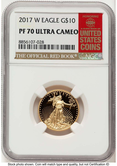 Bullionshark 2017-W $10 Proof 1/4 oz American Gold Eagle Coin NGC PF70 UCAM - HAT788746059 