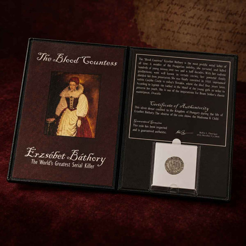  The Blood Countess: World's Greatest Serial Killer Erzsébet Báthory- Hungary Silver Dinar Coin 