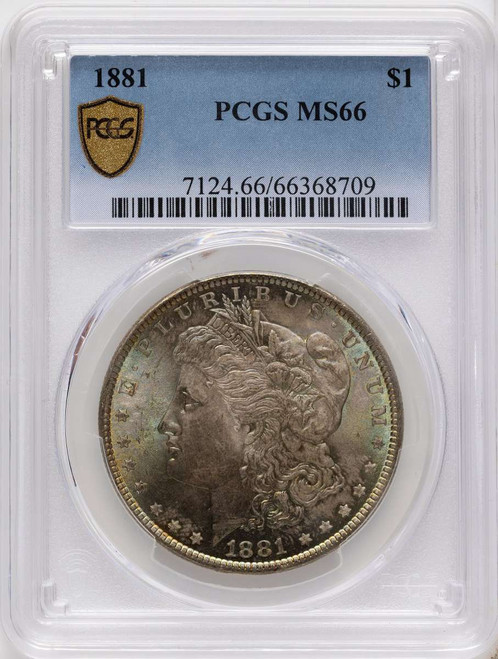 Bullionshark 1881 S$1 Morgan Silver Dollar Coin PCGS MS66 - HAT790776007 