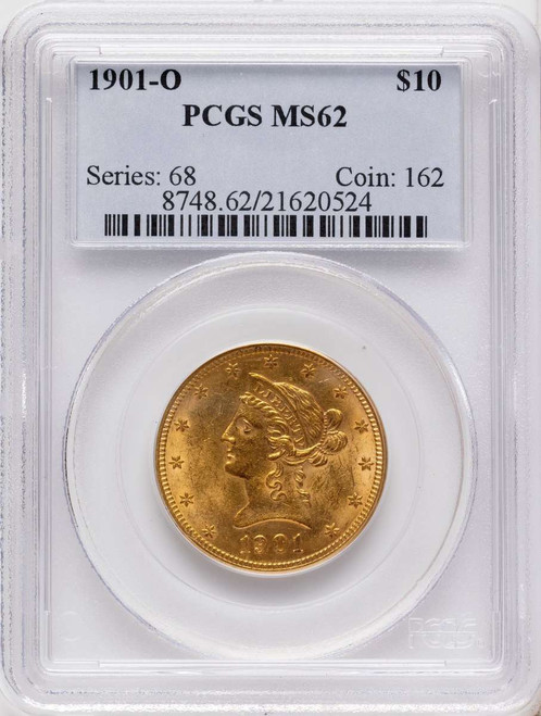 1901-O $10 Gold Liberty PCGS MS62 coin front image