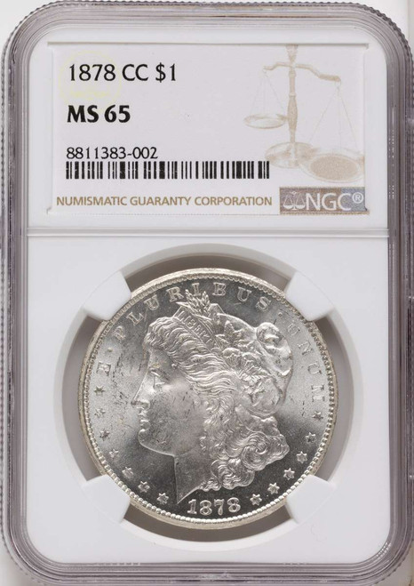 Bullionshark 1878-CC S$1 Morgan Silver Dollar Coin NGC MS65 - HAT790502003 