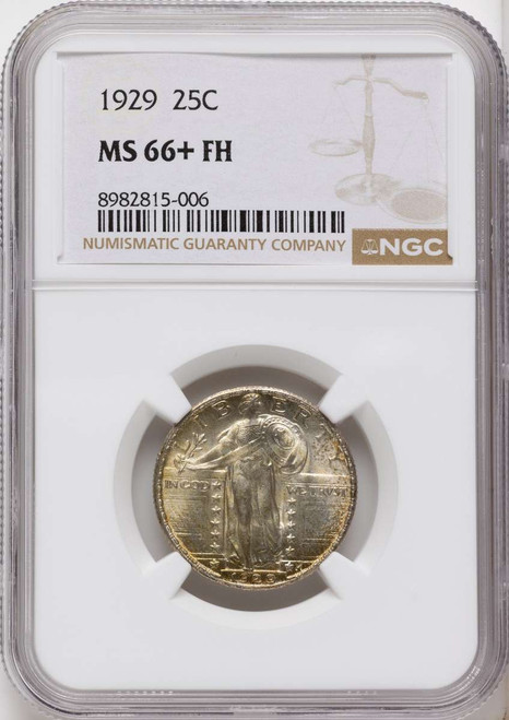 1929 25C Standing Liberty Quarter Coin NGC MS66  + coin front image