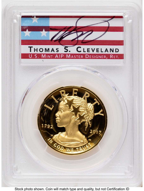 2017-W $100 Gold High Relief Coin PCGS MS70 DCAM    American Liberty coin front image
