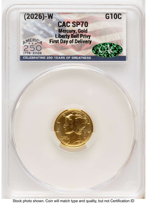 1000 MS Modern Bullion Coin CACG MS70 coin front image