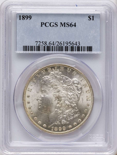 Bullionshark 1899 S$1 Morgan Silver Dollar Coin PCGS MS64 - HAT790858009 