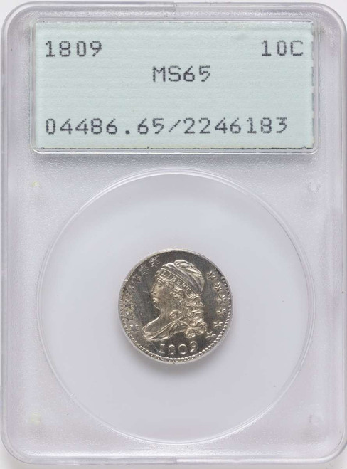 Bullionshark 1809 10C Bust Dime Coin PCGS MS65 - HAT791086005 