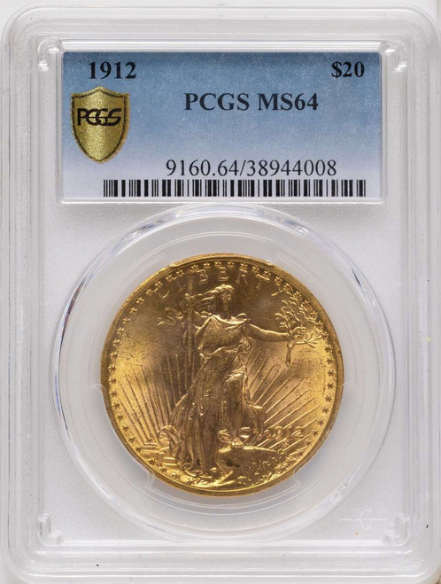 Bullionshark 1912 $20 Saint Gaudens Double Eagle PCGS MS64 - HAT790466093 