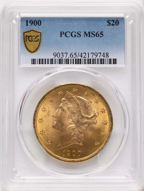 Bullionshark 1900 $20 Gold Liberty Double Eagle PCGS MS65 - HAT790382006 