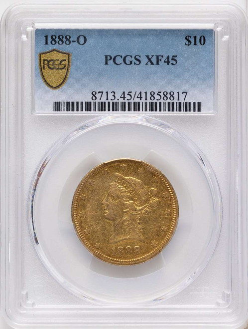 Bullionshark 1888-O $10 Gold Liberty PCGS XF45 - HAT790458015 