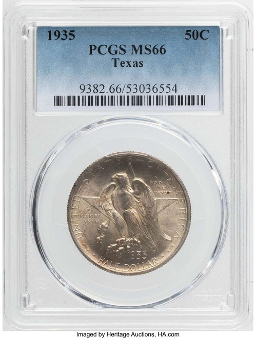 Bullionshark 1935 50C Commemorative Silver Coin PCGS MS66   Texas - HAT790684009 