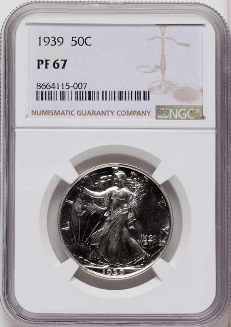 Bullionshark 1939 50C Proof Walking Liberty Half Dollar Coin NGC PF67 - HAT784493010 