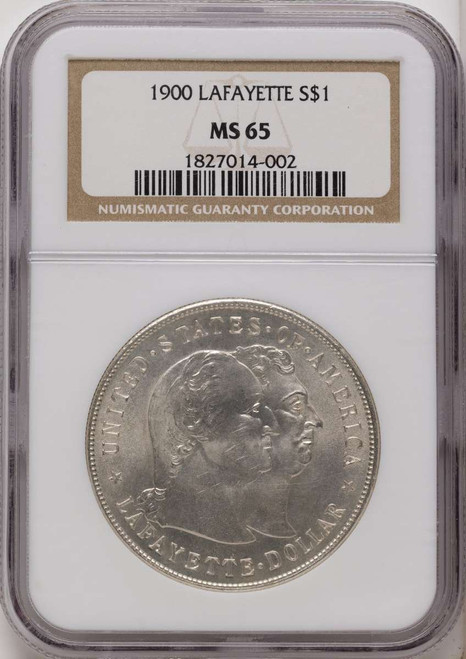 Bullionshark 1900 S$1 Commemorative Silver Coin NGC MS65   Lafayette Dollar - HAT790405040 