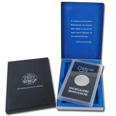 1883-CC or 1884-CC Morgan Dollar Brilliant Uncirculated GSA - Box