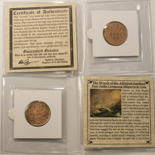 Bullionshark Admiral Gardner Shipwreck Treasure Coin Mini Album 